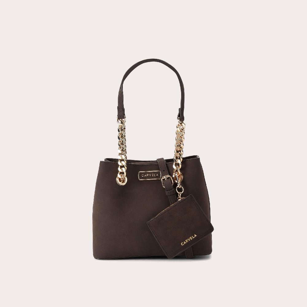 carvela MINI CAMMIE 3 Brown Mini Tote Bag by CARVELA