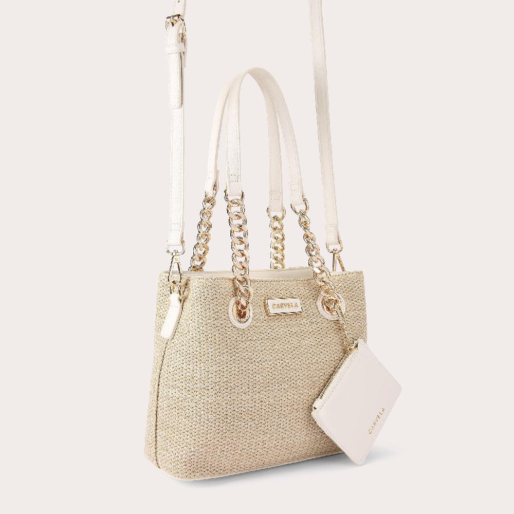Carvela MINI CAMMIE 3 Raffia Tote Bucket Bag By CARVELA