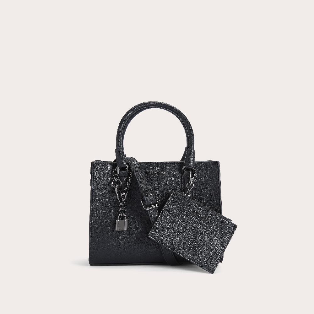 carvela MINI LATTE Mini Black Purse Cross Body Bag by CARVELA