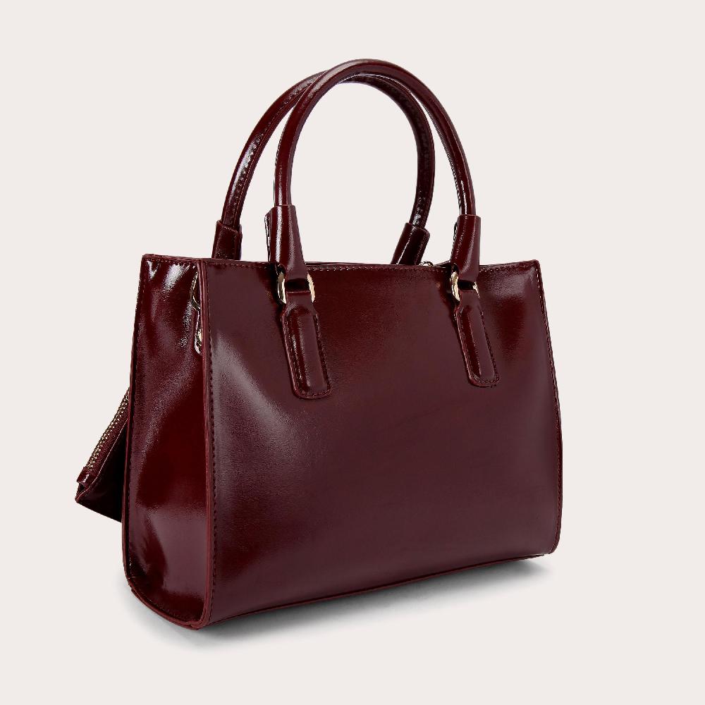 Carvela MINI LATTE Red Leather Alternative Tote Bag By CARVELA