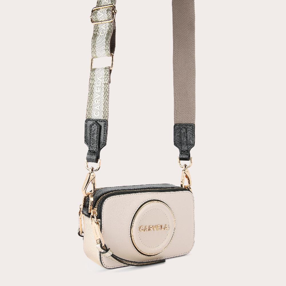 Carvela MINI ROMA CIRCLE Bone Camera Bag By CARVELA