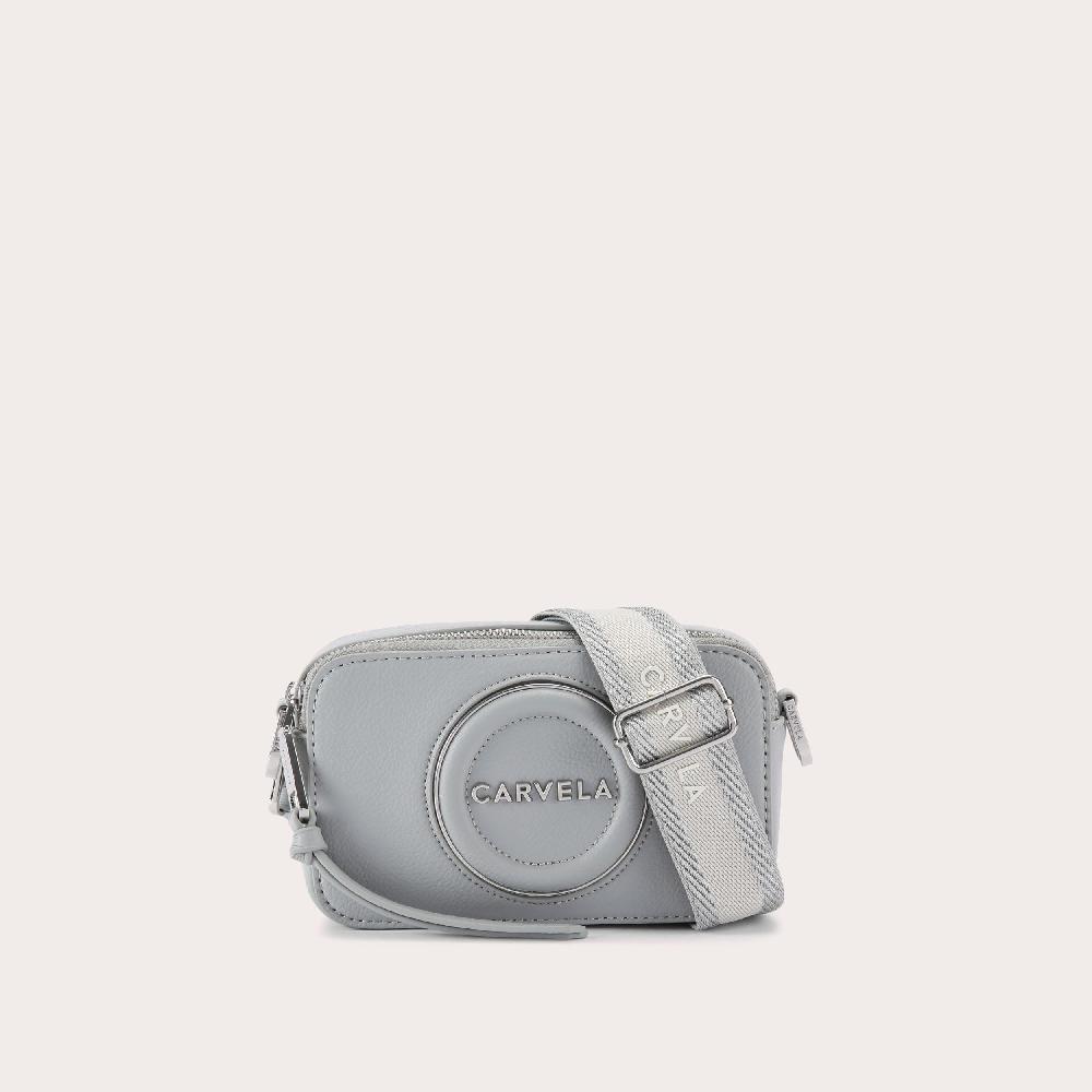 carvela MINI ROMA CIRCLE Pale Blue Mini Circle Camera Bag by CARVELA