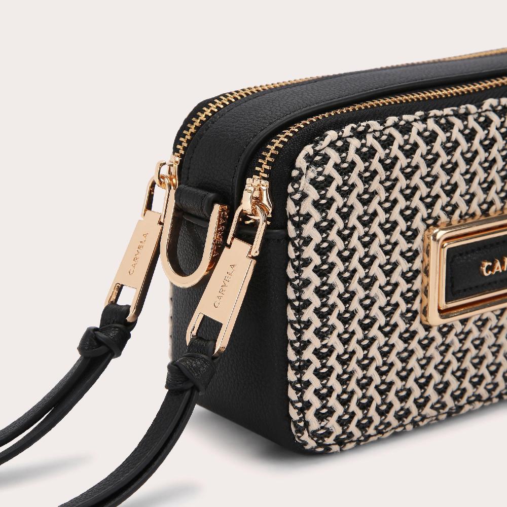 Carvela MINI ROMA RECTANGLE Chevron Woven Cross Body Bag By CARVELA