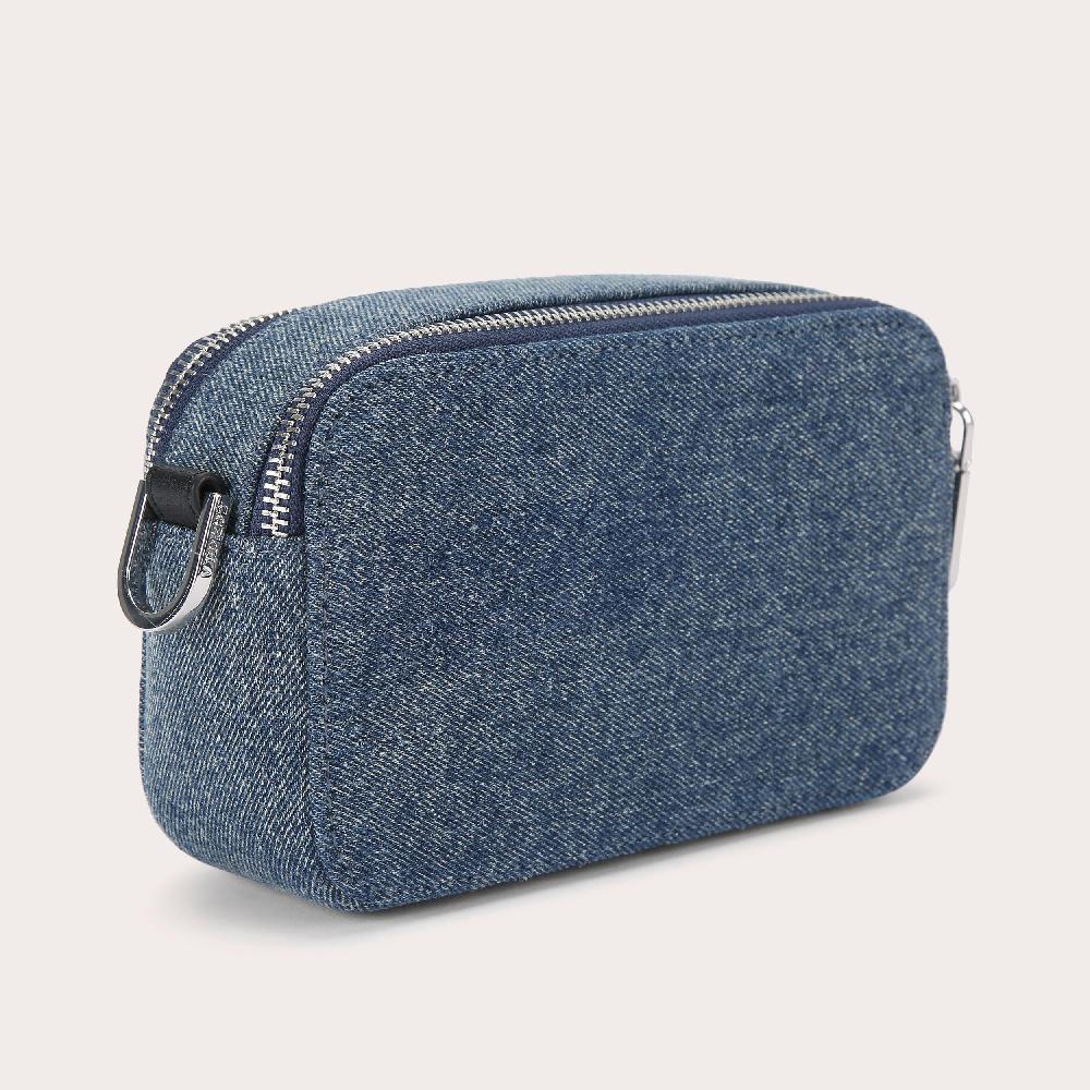 Carvela MINI ROMA RECTANGLE Denim Cross Body Bag By CARVELA