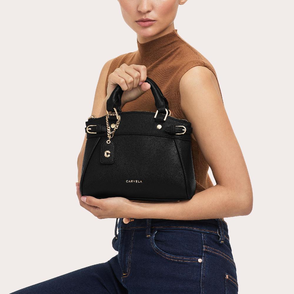 Carvela MINI VALENTINA TOTE Black Mini Tote Bag By CARVELA