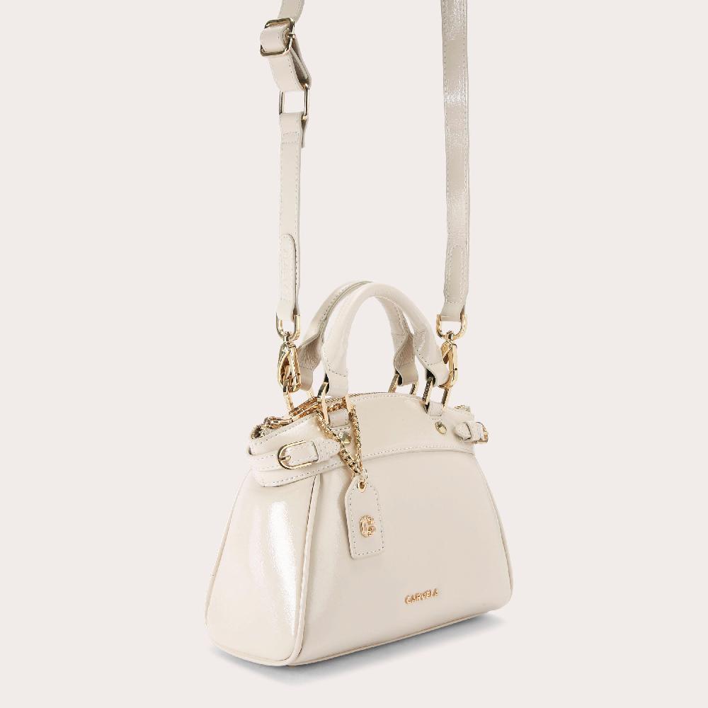 Carvela MINI VALENTINA TOTE Bone Synthetic Tote Bag By CARVELA
