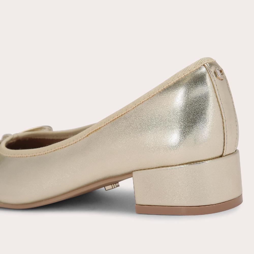 Carvela NOVA BALLET JEWEL Gold Heel Ballet Flats By CARVELA