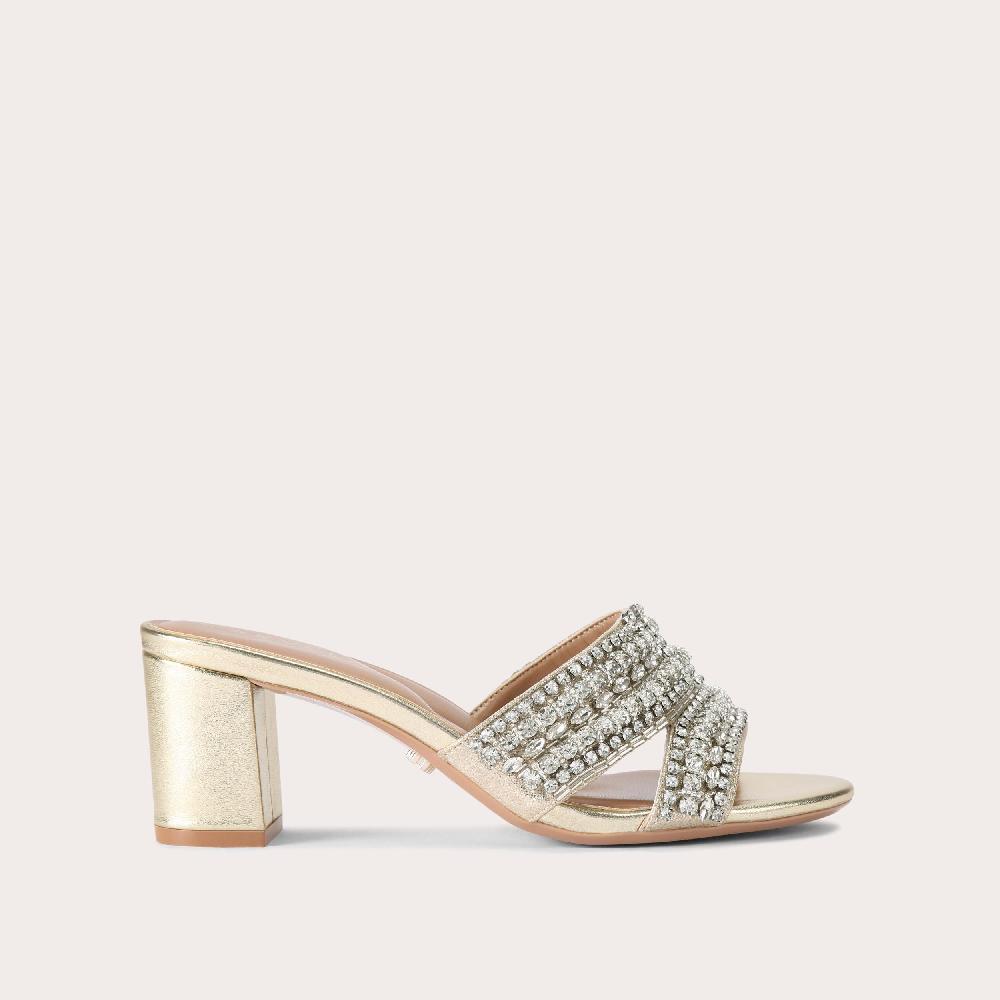 carvela PAGEANT BLOCK Crystal Block Heel Mule by CARVELA