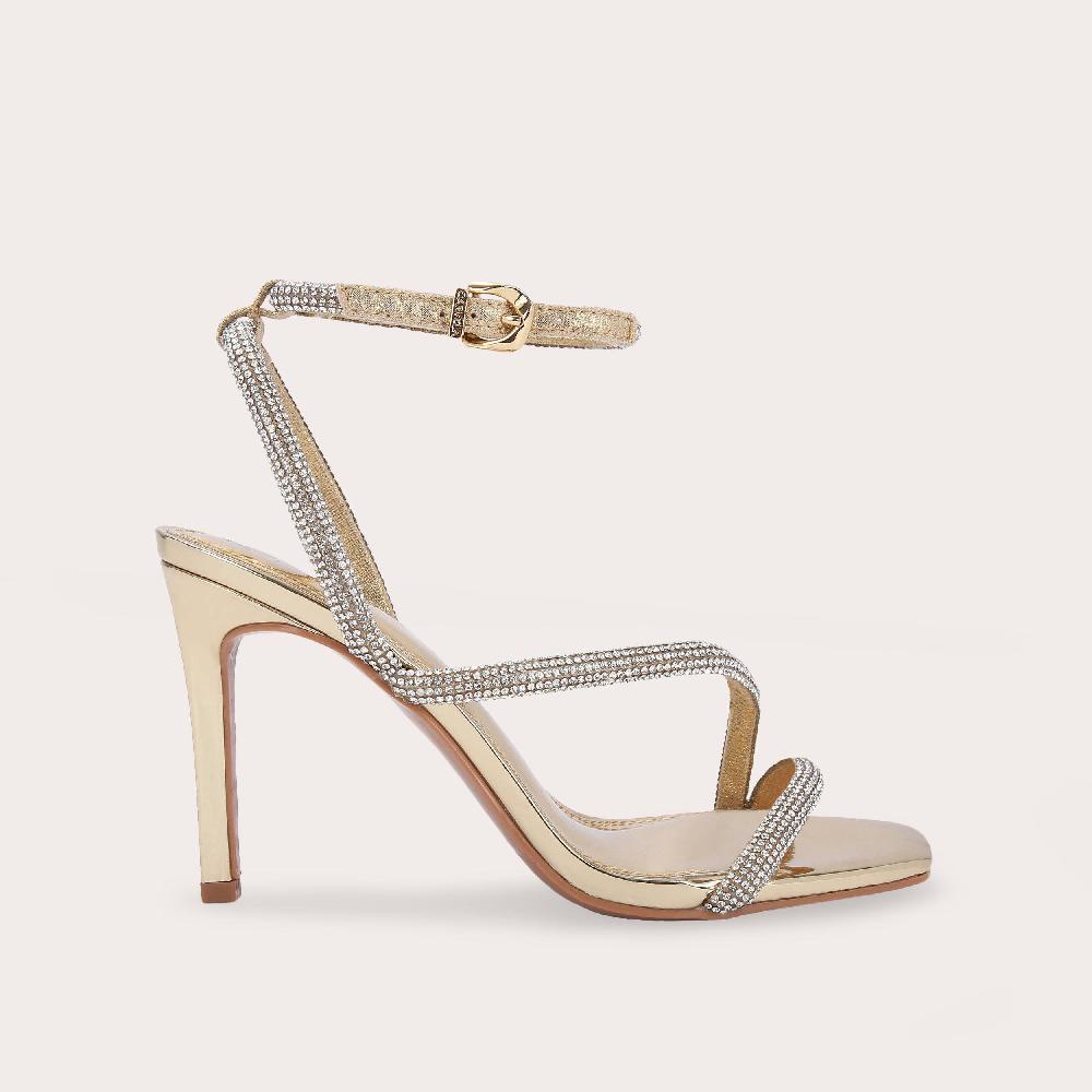 carvela PAPARAZZI Gold Metallic Crystal High Heels by CARVELA