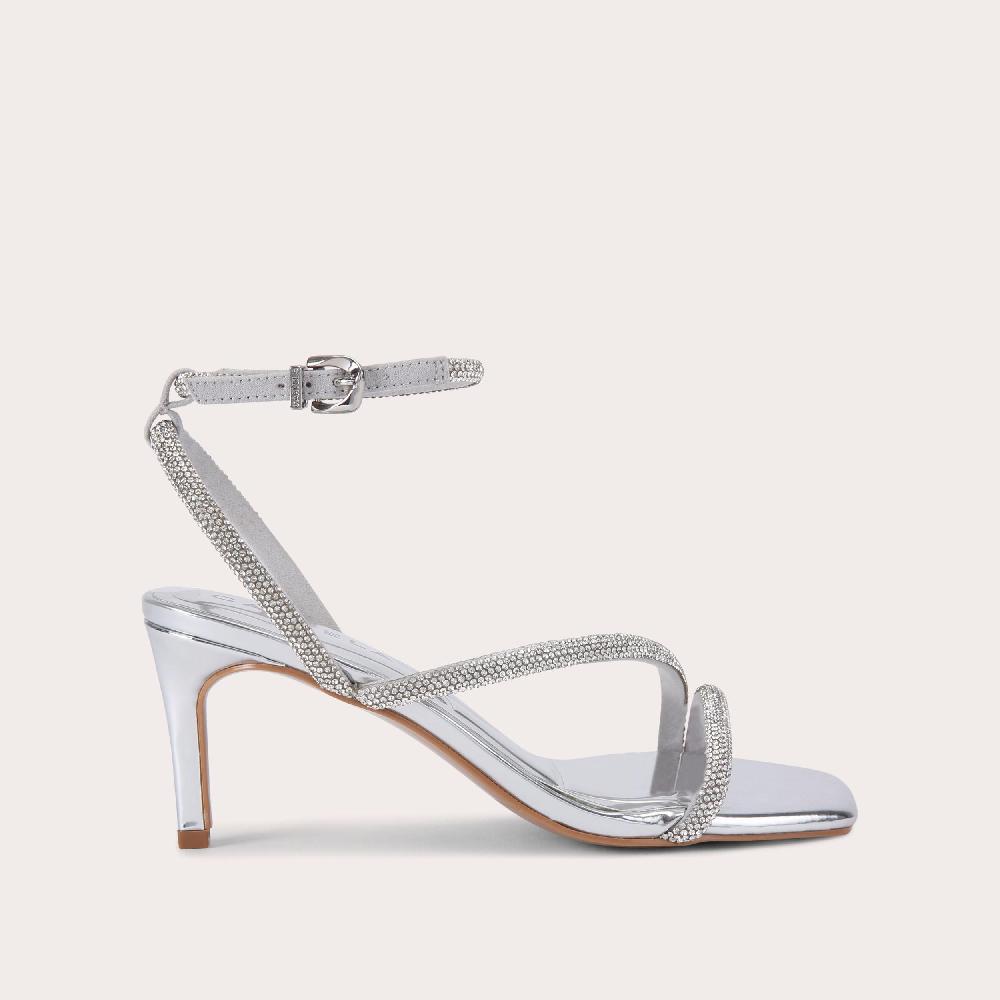 carvela PAPARAZZI LOW Silver Crystal Low Heels by CARVELA