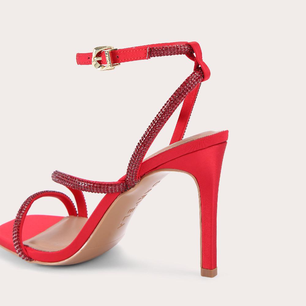 Carvela PAPARAZZI Red Crystal Jewel Heel By CARVELA