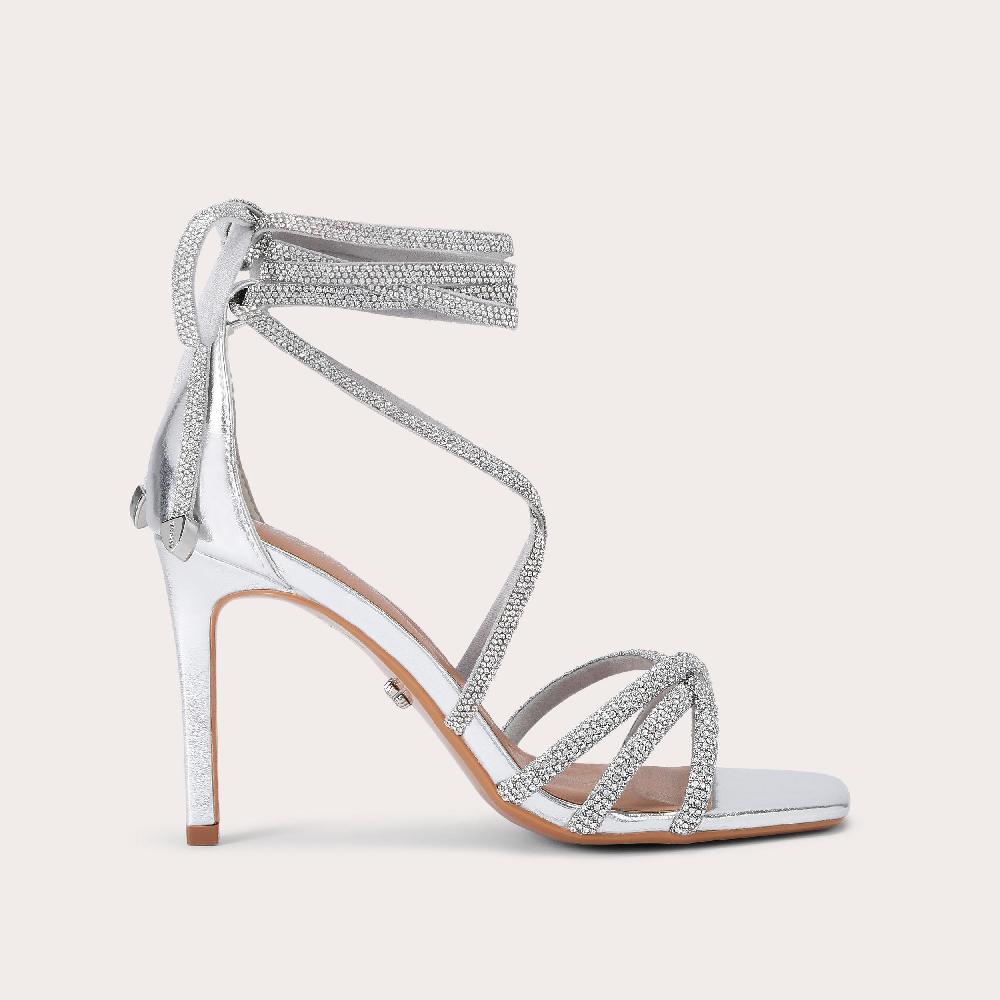 carvela PAPARAZZI TIE Silver Wrap Crystal Heels by CARVELA