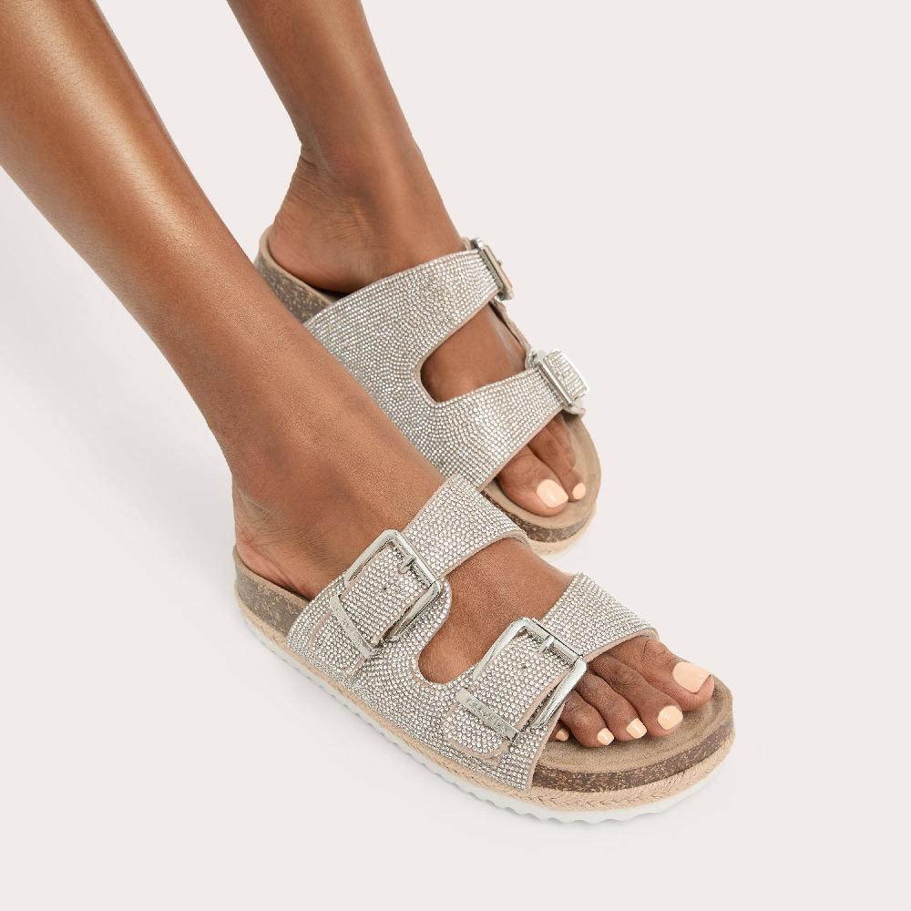 Carvela PARADISE JEWEL Crystal Slip On Sandal By CARVELA