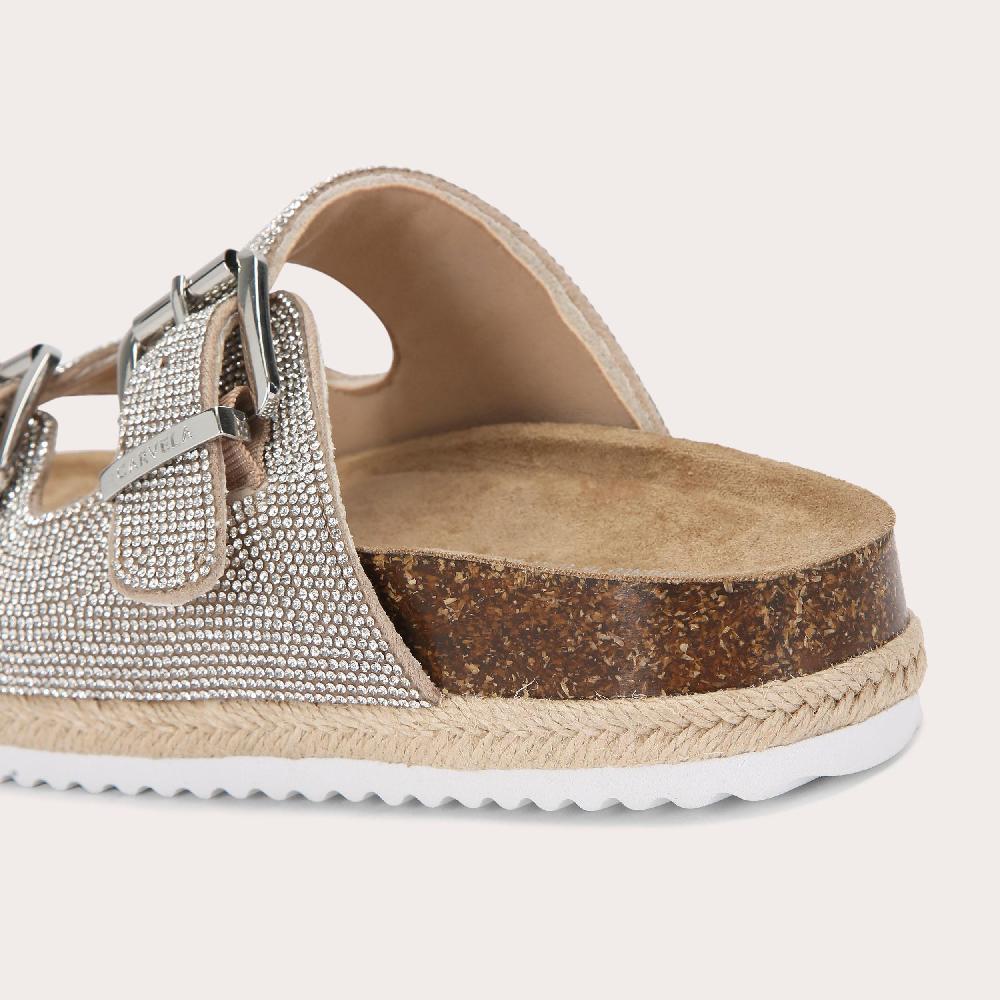 Carvela PARADISE JEWEL Crystal Slip On Sandal By CARVELA