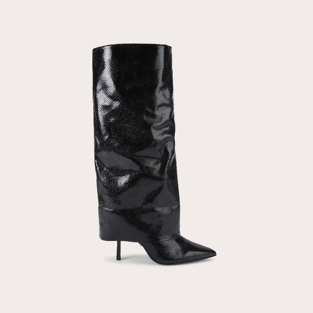 carvela PASSION CUFF BOOT Black Lizard Print Boot by CARVELA