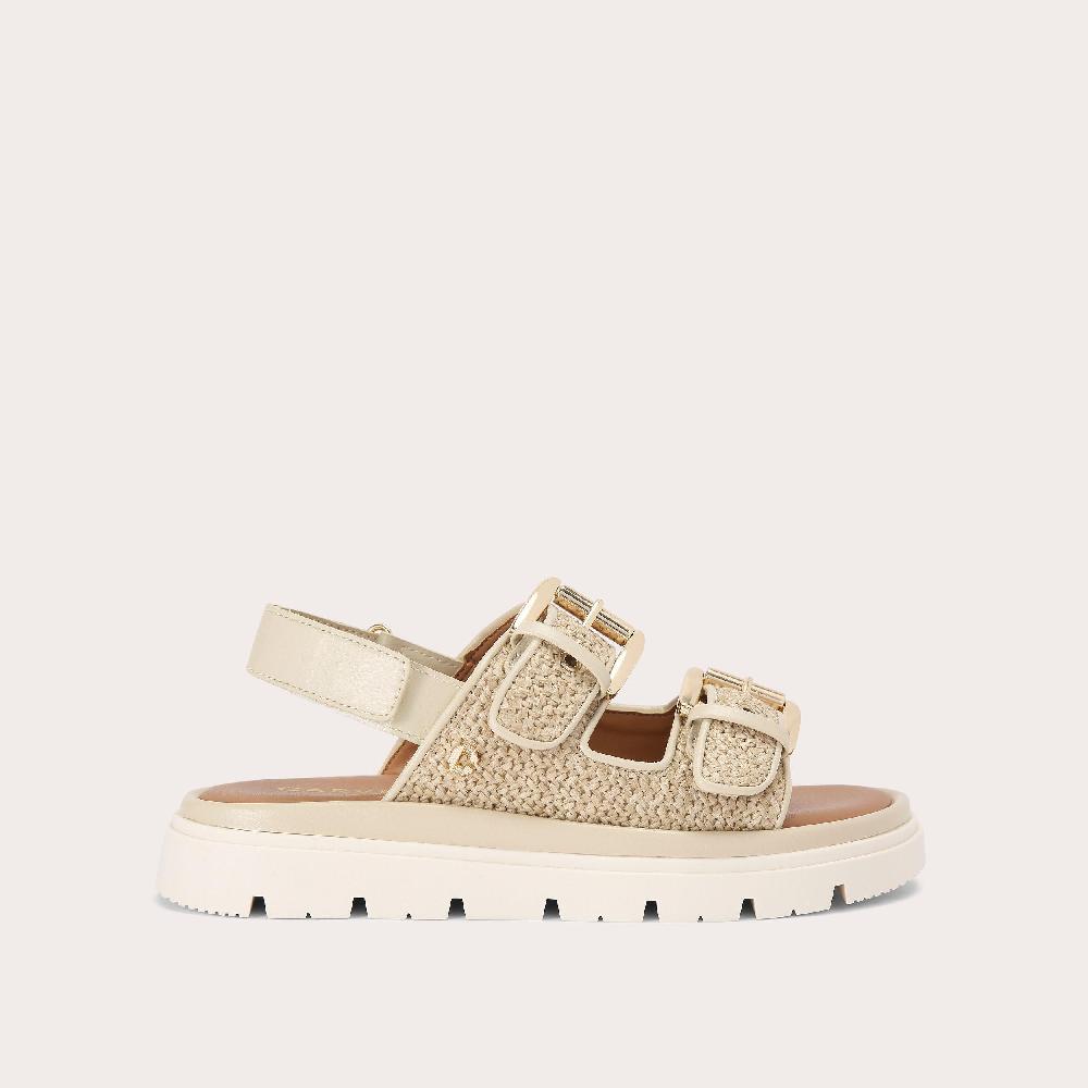 carvela PAVILION SLINGBACK Beige Raffia Slingback Sandal by CARVELA COMFORT