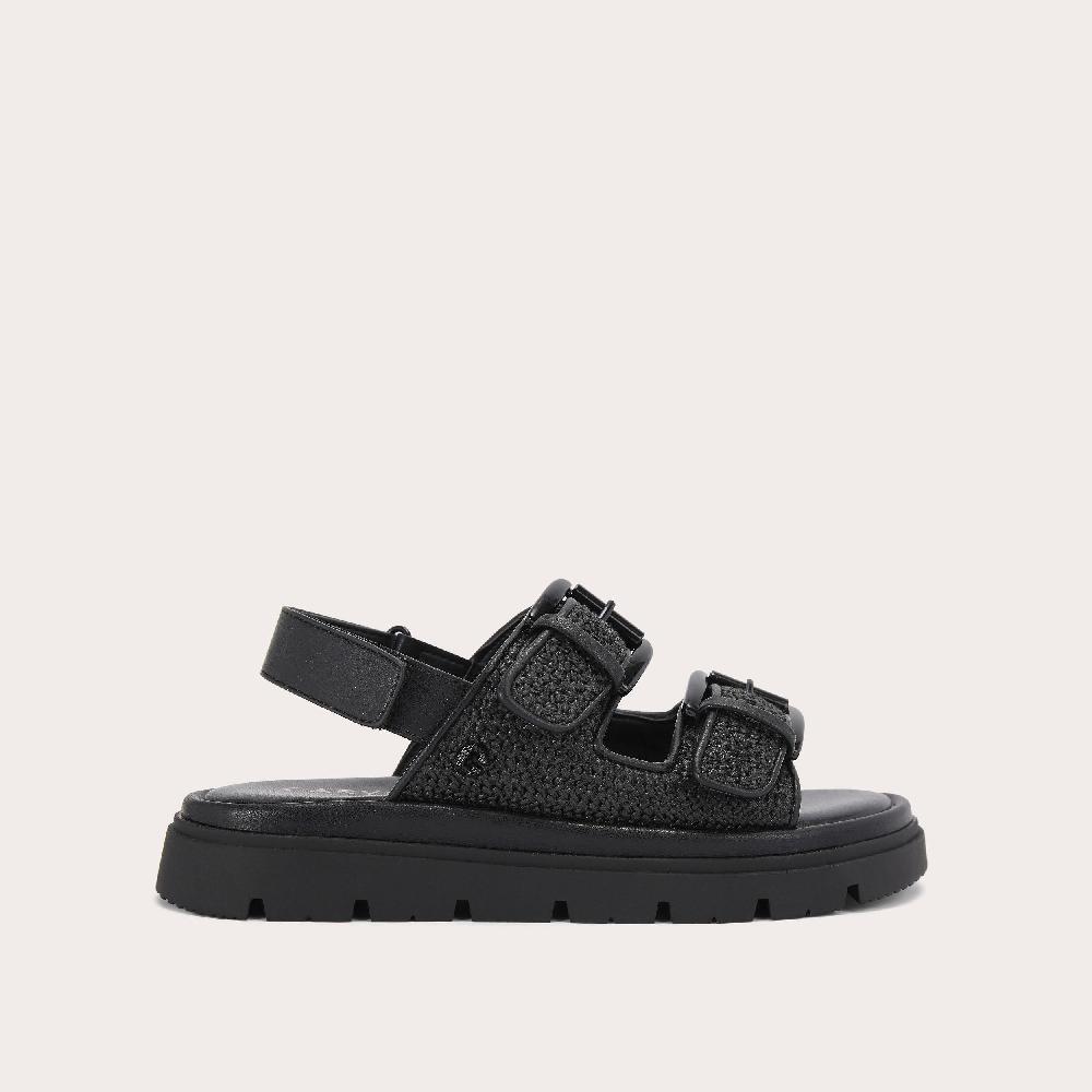 carvela PAVILION SLINGBACK Black Raffia Sandal by CARVELA COMFORT