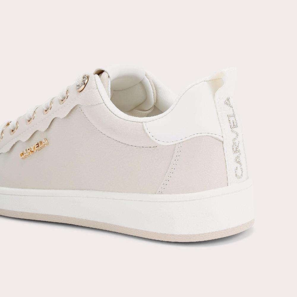 Carvela PEONIA SNEAKER Taupe Lace Up Sneaker By CARVELA
