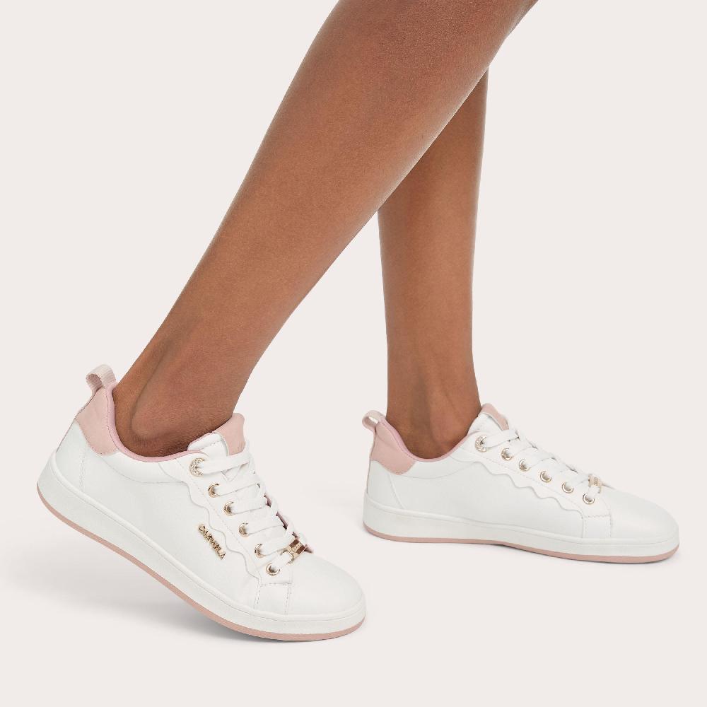 Carvela PEONIA SNEAKER White Lace Up Sneaker By CARVELA
