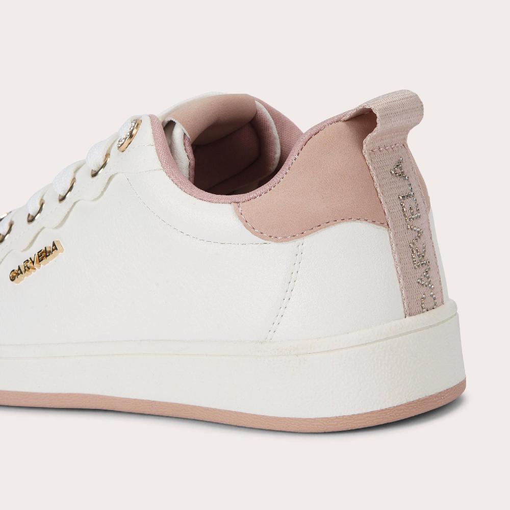 Carvela PEONIA SNEAKER White Lace Up Sneaker By CARVELA