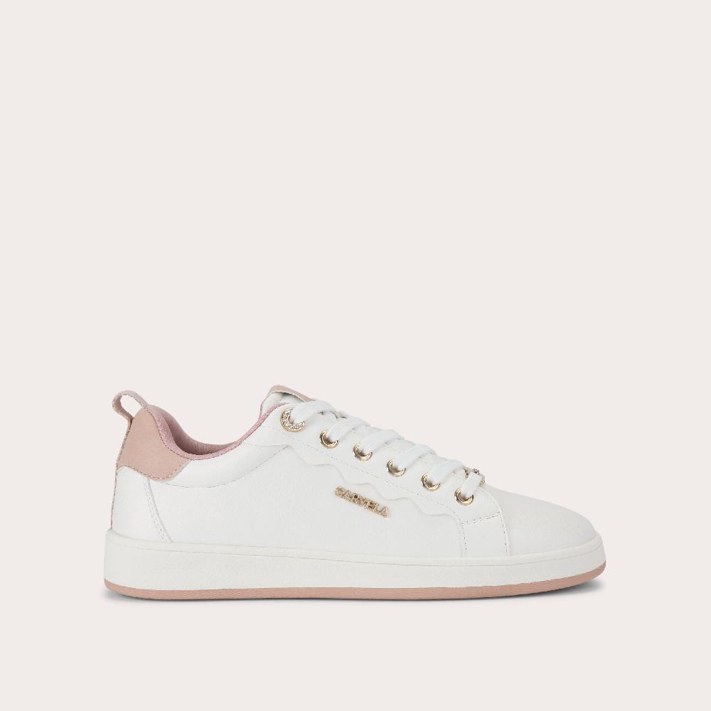 carvela PEONIA SNEAKER White Lace Up Sneaker by CARVELA