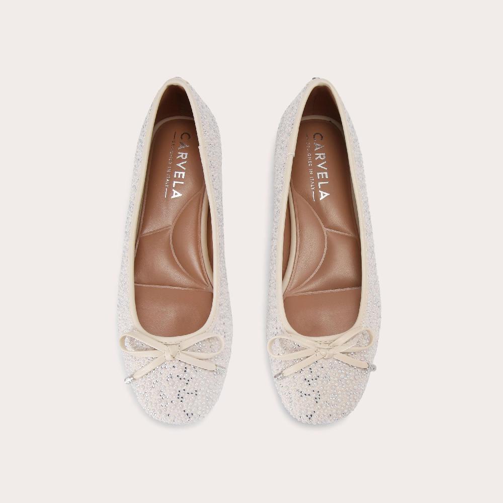 Carvela PERLA BALLERINA Pearl Crystal Ballet Flat By CARVELA