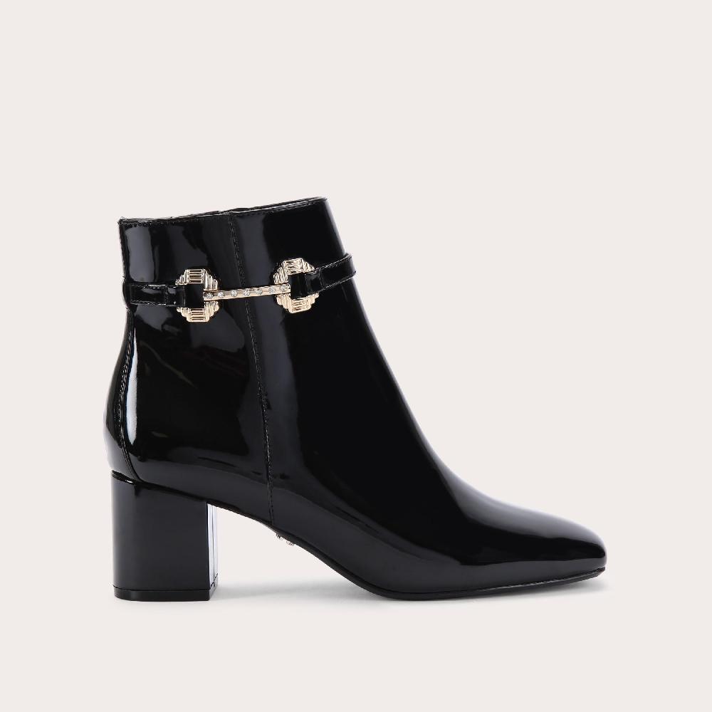 carvela POISE ANKLE Black Patent Ankle Boot by CARVELA