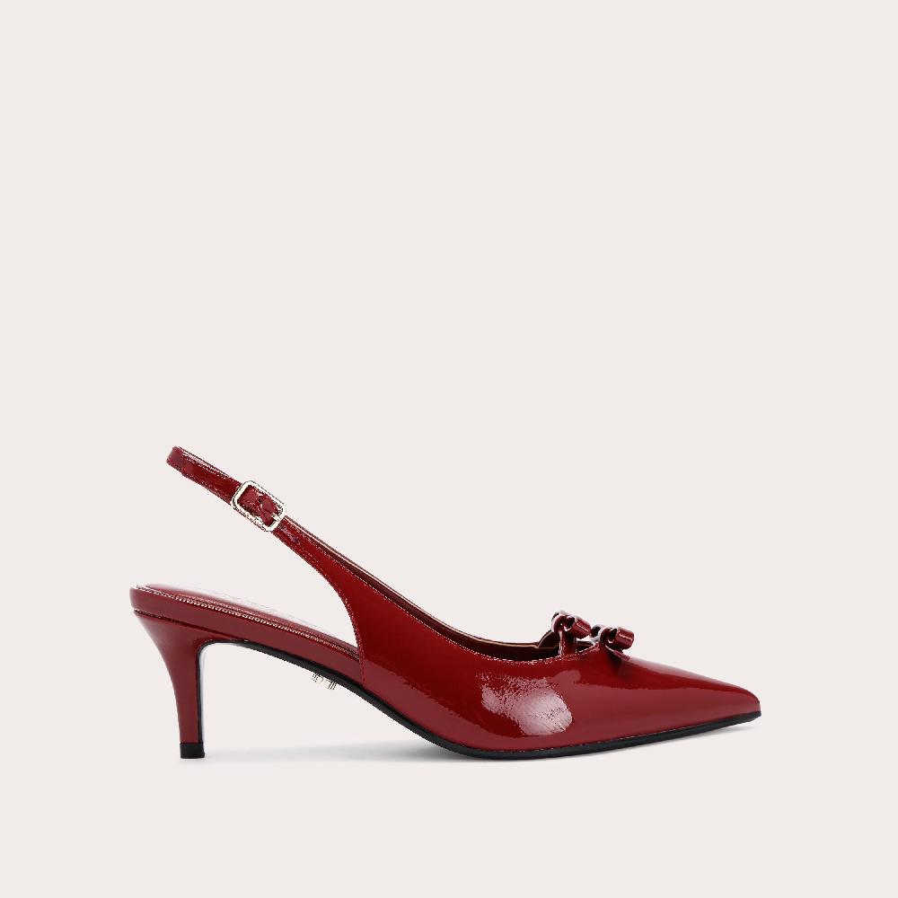 carvela POSITANO BOW SLING BACK Red Patent Sling Back Heel by CARVELA