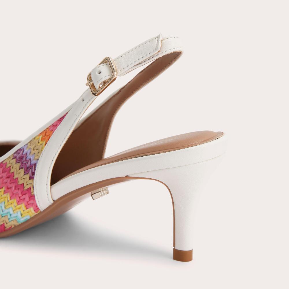 Carvela POSITANO STRIPE Rainbow Stripe Slingback Heel By CARVELA