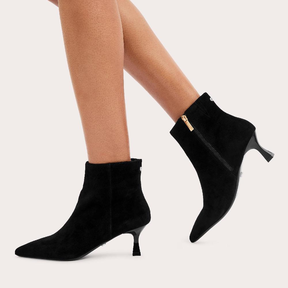 Carvela PURPOSE ANKLE Black Suede Ankle Boot By CARVELA