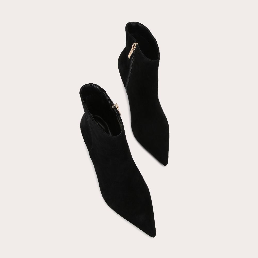 Carvela PURPOSE ANKLE Black Suede Ankle Boot By CARVELA