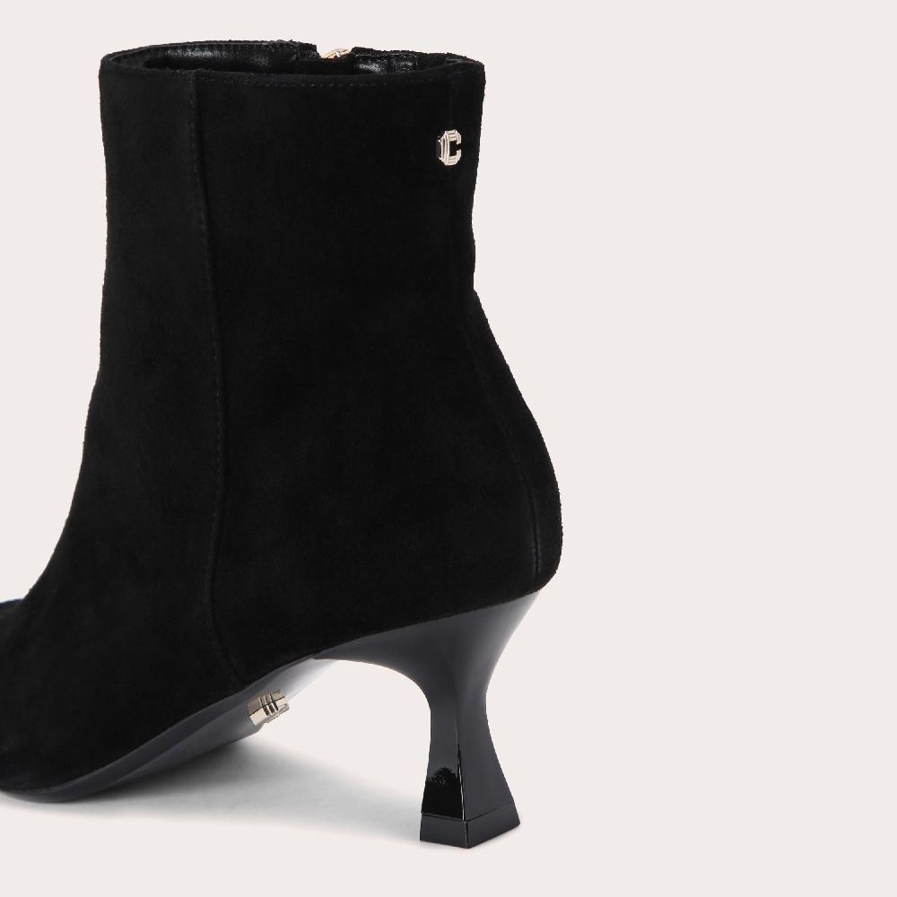 Carvela PURPOSE ANKLE Black Suede Ankle Boot By CARVELA