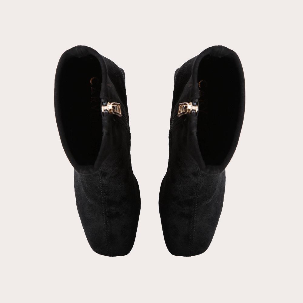 Carvela QUANT ANKLE BOOT Black Heel Suedette Ankle Boot By CARVELA