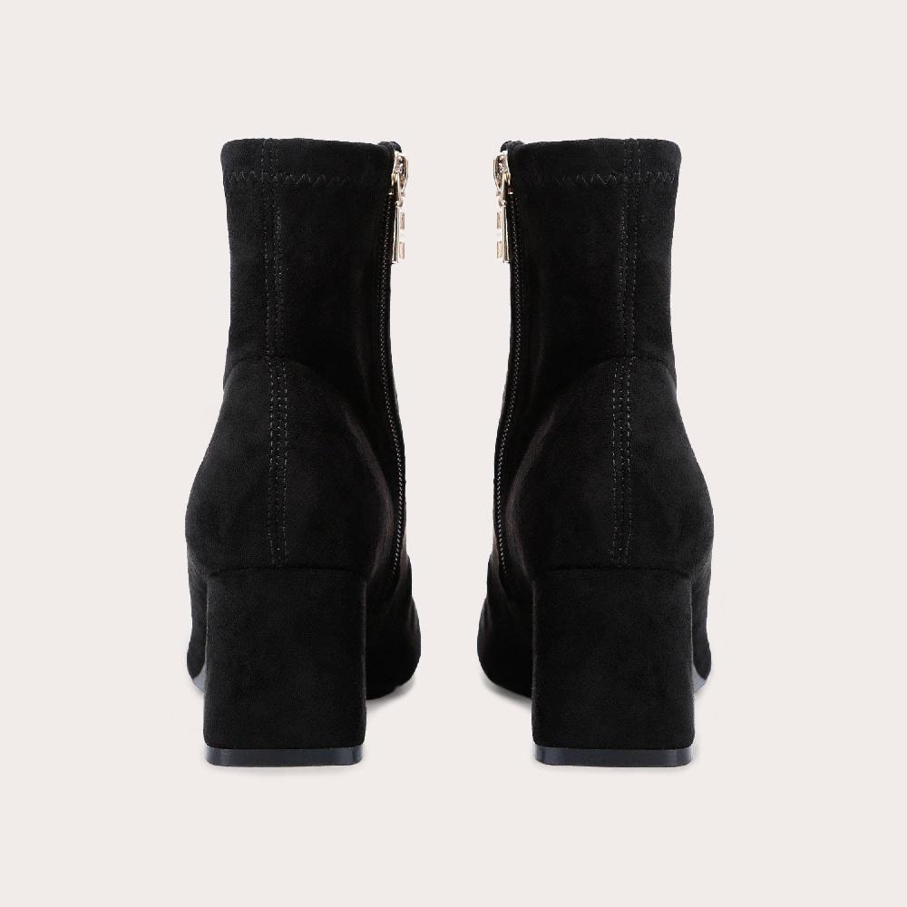 Carvela QUANT ANKLE BOOT Black Heel Suedette Ankle Boot By CARVELA
