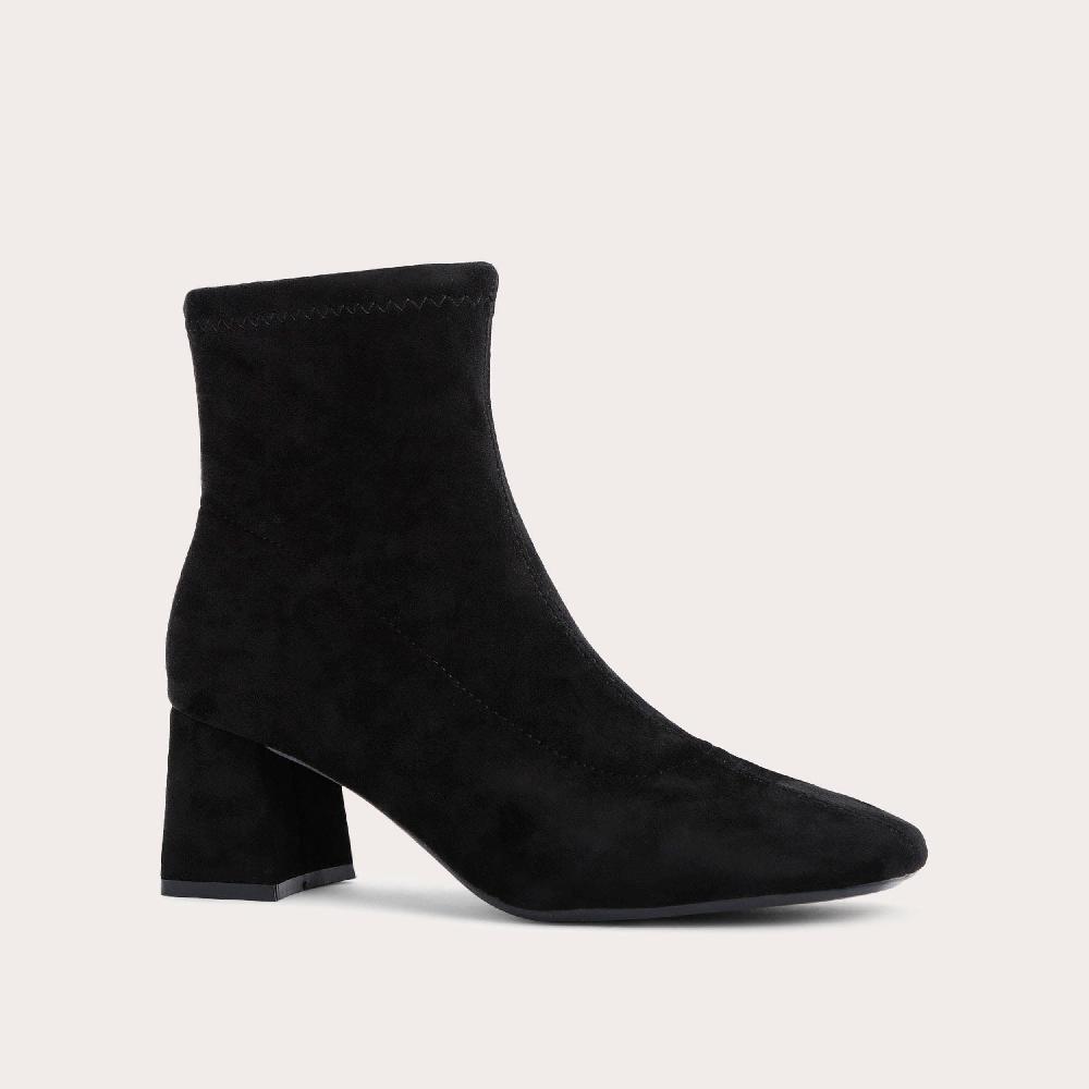 Carvela QUANT ANKLE BOOT Black Heel Suedette Ankle Boot By CARVELA