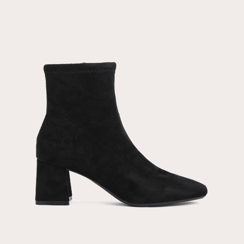 carvela QUANT ANKLE BOOT Black Heel Suedette Ankle Boot by CARVELA
