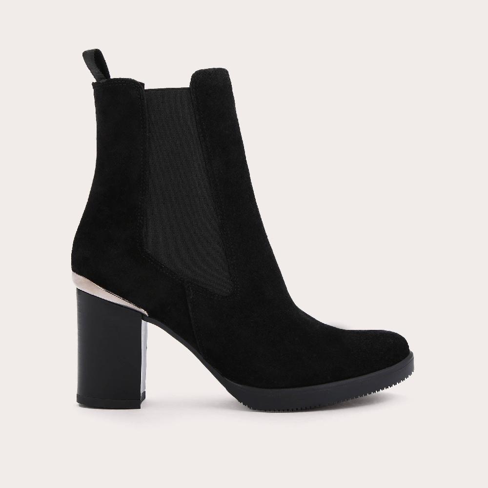 carvela REACH ANKLE BOOT Black Suede Heeled Boots by CARVELA COMFORT