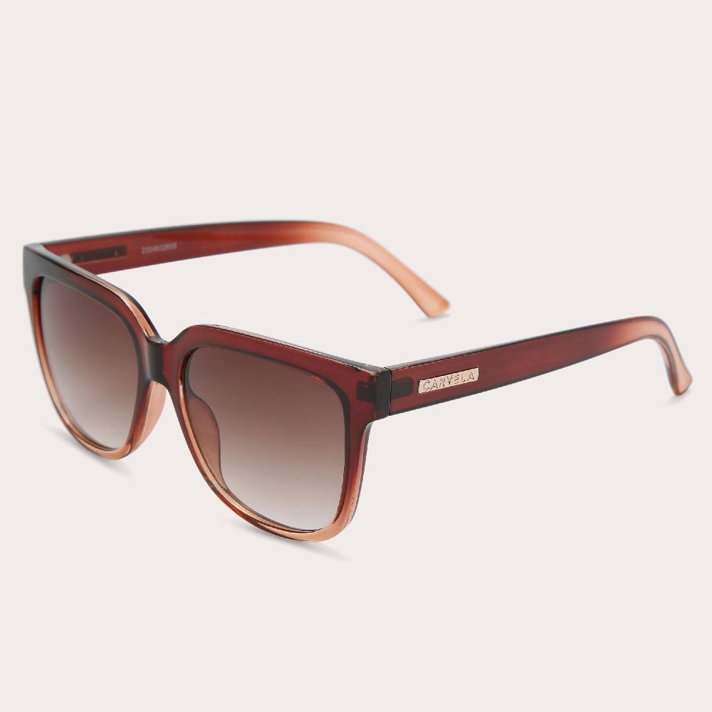 Carvela RECTANGLE SUNGLASSES Ombre Mid Brown Sunglasses By CARVELA