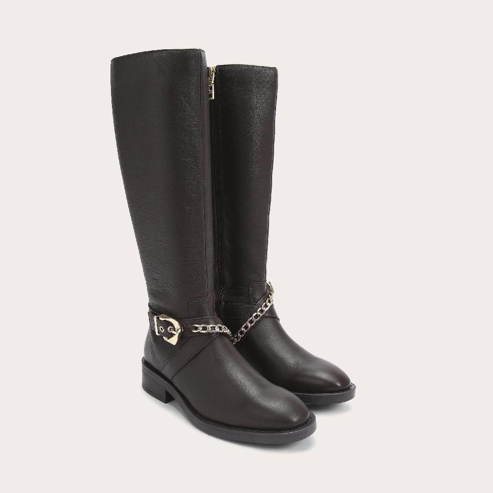 Carvela RIDER HIGH Brown Leather High Leg Ankle Boot By CARVELA