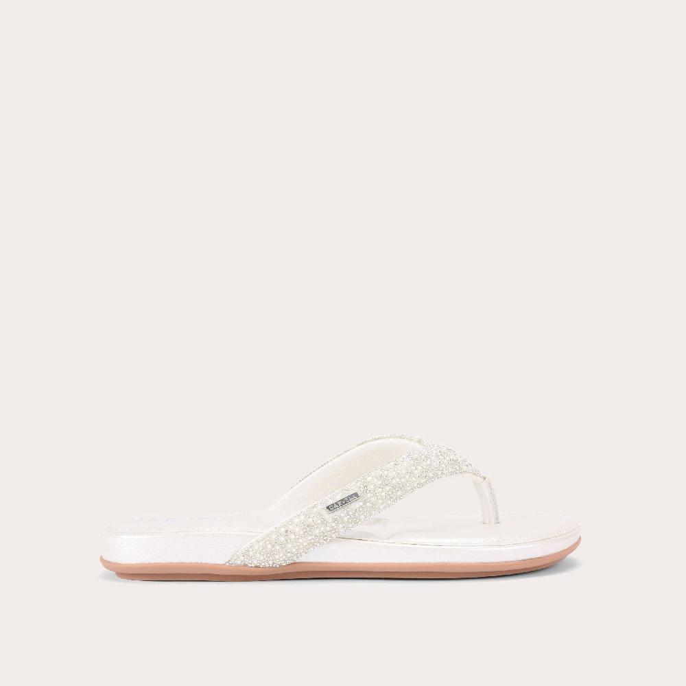 carvela RIVIERA JEWEL White Crystal Toe Post Sandal by CARVELA