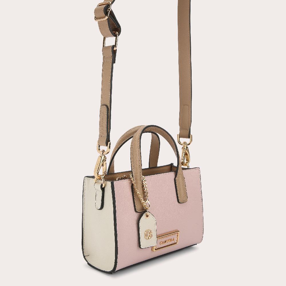 Carvela ROMA CROSSBODY Pale Pink Textured Mini Bag By CARVELA