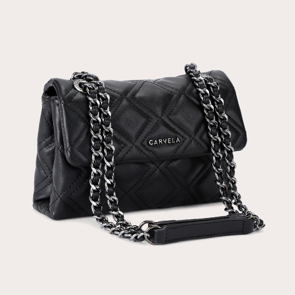 Carvela ROSA CHAIN SHOULDER Black Shoulder Bag By CARVELA