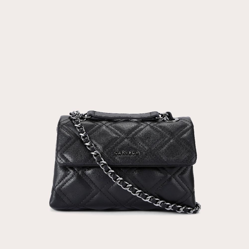 carvela ROSA CHAIN SHOULDER Black Shoulder Bag by CARVELA