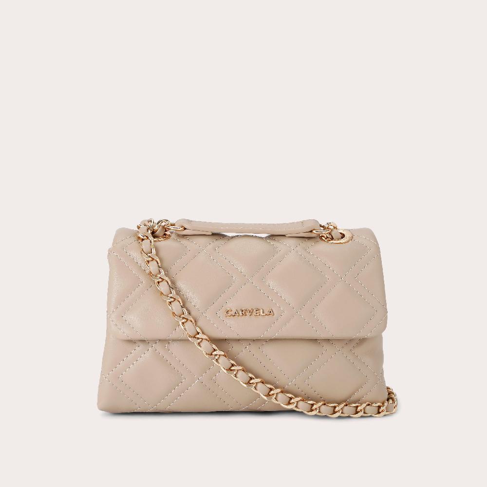 carvela ROSA CHAIN SHOULDER Taupe Shoulder Bag by CARVELA