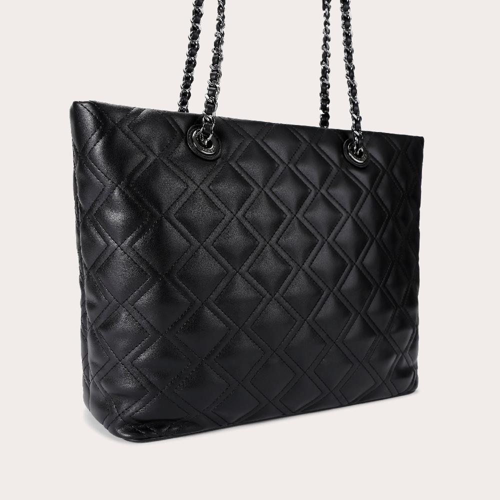 Carvela ROSA CHAIN TOTE Black Quilted Chain Tote Bag By CARVELA