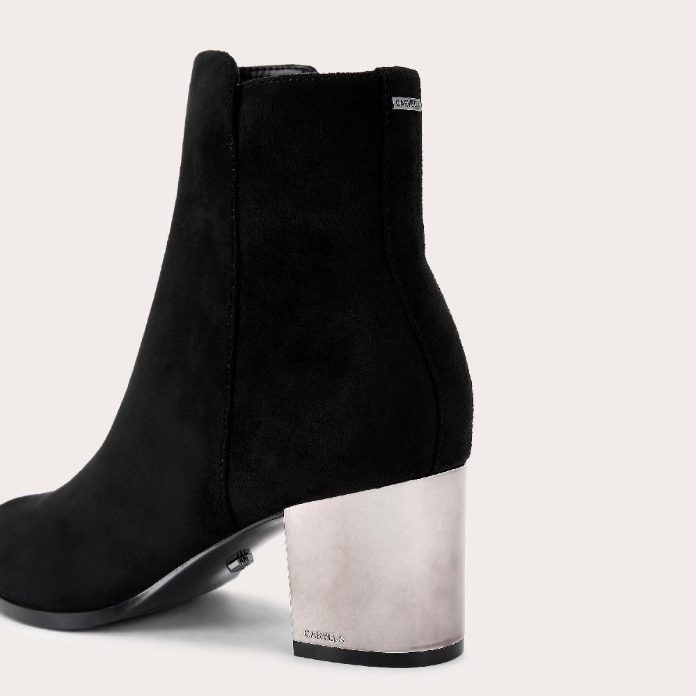 Carvela ROYALE ANKLE Black Microsuede Ankle Boot By CARVELA