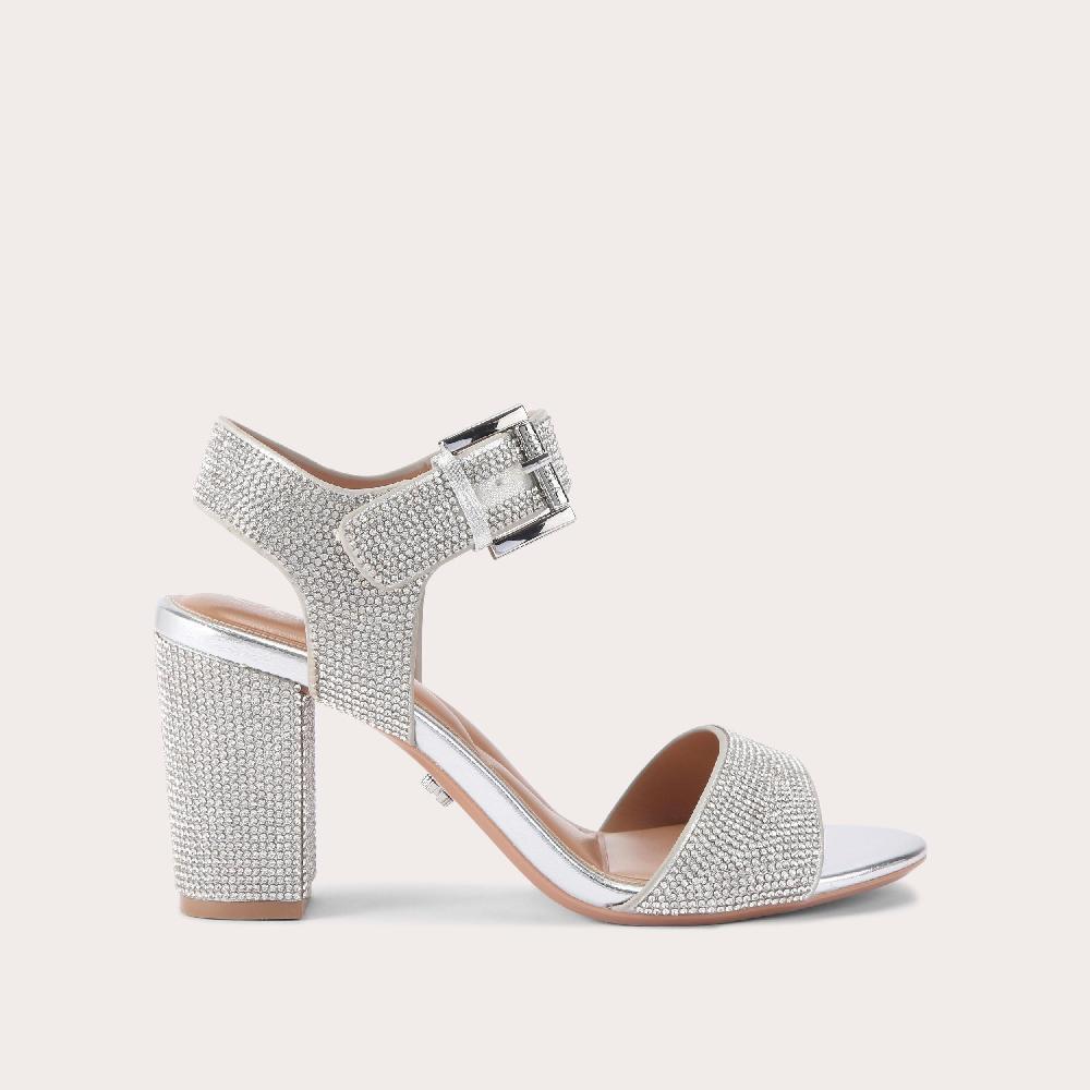 carvela SADIE JEWEL Silver Metallic High Heels by CARVELA