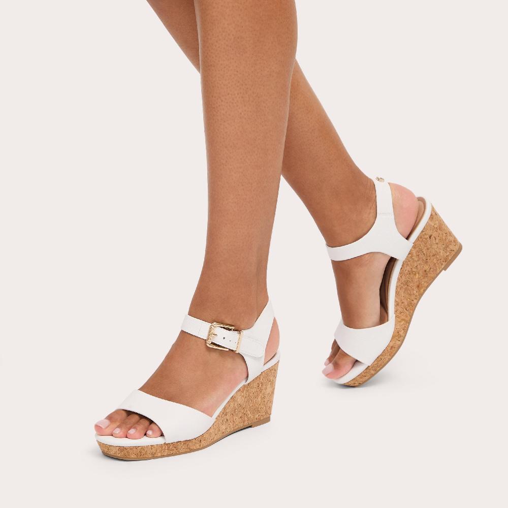 Carvela SADIE WEDGE White Wedge Cork Heel By CARVELA