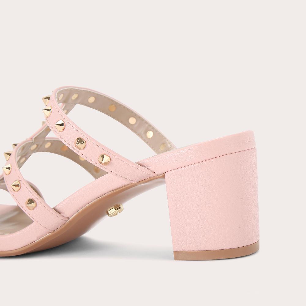 Carvela SAMBA MULE Pink Studded Mule Heels By CARVELA