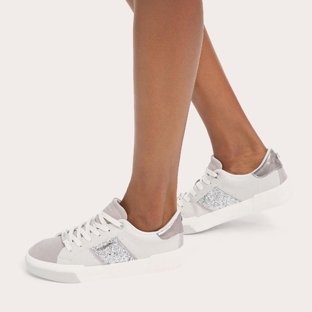 Carvela SANTIANA SNEAKER Grey Sequin Trainer By CARVELA